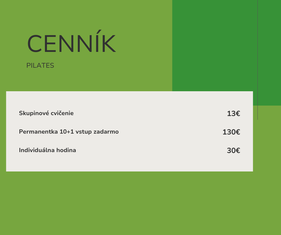 cennik pilates